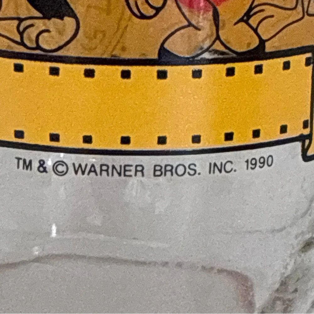 1990 Happy Birthday Bugs 50th Anniversary Collectible Glassware Warner Bros
